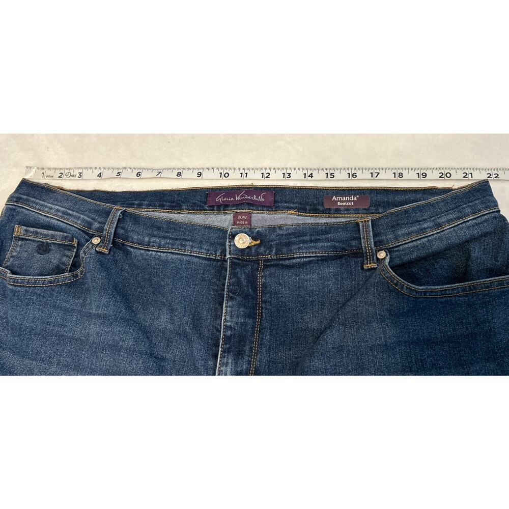 Gloria Vanderbilt Women's Jeans Size 20W Blue Amanda Bootcut Plus Size Denim - Picture 4 of 7